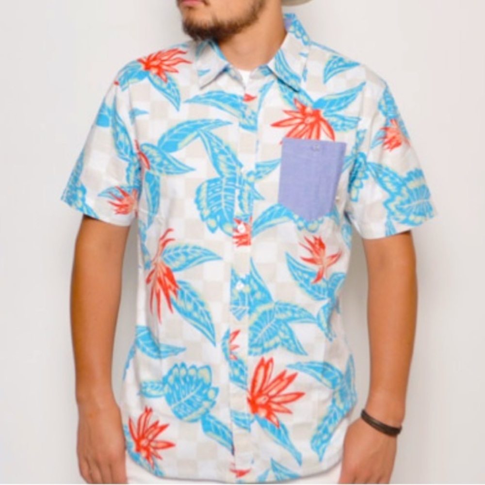 Hard To Find Vans Off The Wall Maxon Aloha Camp Shirt
